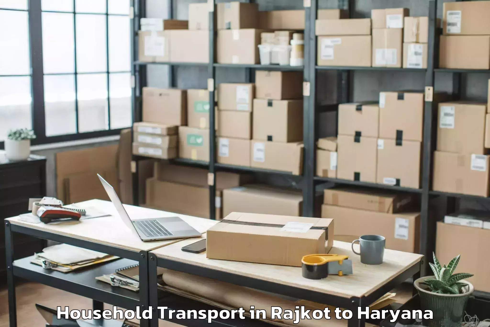 Efficient Rajkot to Tauru Household Transport